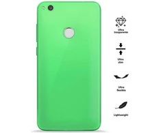 PURO 0.3 Nude – dėklas „Huawei P8 Lite“ (2017 m.) / „Honor 8 Lite“ („Fluo Žalias“)