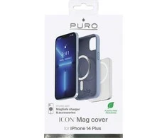 PURO ICON MAG MagSafe dėklas skirtas Apple iPhone 14 Max, mėlynas