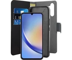 Dėklas SBS PURO Wallet Detachable - Case 2in1 for Samsung Galaxy A34 5G Juodas
