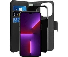 SBS Puro Wallet Detachable MagSafe 2in1 PU Leather with Flap and Wallet Apple iPhone 14 Pro - dėklas telefonui juodos spalvos