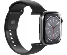 Puro Icon Silicone apyrankė skirta Apple Watch 42 / 44 / 45 / 49 mm – juodos spalvos (2 vnt)