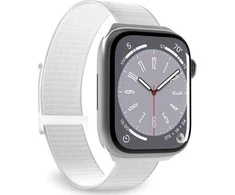 Puro ”SPORT” nylon apyrankė Apple Watch 42-44-45-49mm, baltos spalvos