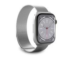 Puro Milanese magnetinė apyrankė – nerūdijančio plieno apyrankė, skirta Apple Watch 38/40/41 mm (sidabrinė)