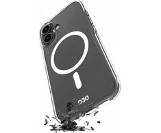 Puro Impact dėklas telefonui skaidrus D3O MagSafe Silikoninis Apple iPhone 16 Plus – dėklas telefonui skaidrus