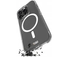 Puro Impact skaidrus D3O MagSafe Silicone dėklas skirtas iPhone 16 Pro Max - skaidrus