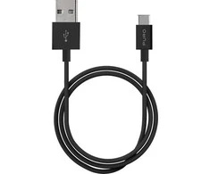 Puro Elektrik Puro Baltas USB-A USB-C Cable 1m - Juodas