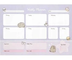 Pusheen - Savaitės planuotojas iš „Moments“ kolekcijos, 54 puslapiai, A3 formato