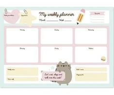 Pusheen – savaitės planuotojas iš Foodie kolekcijos