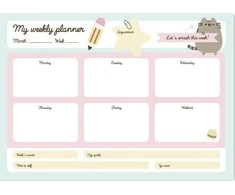 Pusheen – savaitės planuotojas iš Foodie kolekcijos