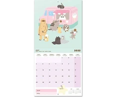 Pusheen - Sieninis kalendorius 30 x 30 cm 2022 iš „Foodie“ kolekcijos