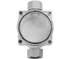 Hermetiška virštinkinė dėžutė Plastrol PG11 T-08230 2 įvadų 4-9MM2 IP68 60X100X48 skaidri pilka
