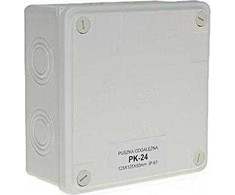 Plastrol Puszka instalacyjna odgałęźna, naścienna 125x125x50, ip67 przy zastosowaniu dławników gwintowych (bez dławnika)