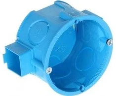 Simet 34068203 Dėžutės formos plokštelė 60 mm, sriegis 41 mm, su varžtais, mėlyna, S60Kw 34068203
