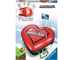 Ravensburger 3D Dėlionė 60 vnt. - Širdelės formos dėžutė - Minecraft