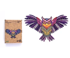 PuzzleOK Medinė dėlionė 120 vnt. - Stebuklinga pelėda