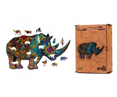 PuzzleOK Medinė dėlionė 125 vnt. - Raganosis