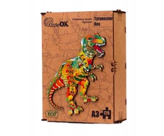 PuzzleOK Medinė dėlionė 129 vnt. - Tiranozauras Rex