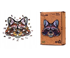 PuzzleOK Medinė dėlionė 130 vnt. - Linksmas meškėnas