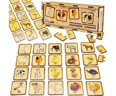 PuzzleOK Medinė dėlionė Pets Jungiančios pusės Dėlionių rinkinys