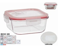 Kvadratinė pietų dėžutė 800 ml, 7 x 15,5 x 15,5 cm, KITCHEN&amp;GO