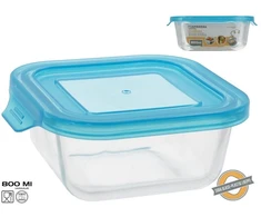 Kvadratinė stiklinė pietų dėžutė 800 ml, 6 x 17,5 x 15,5 cm, KITCHEN&amp;GO