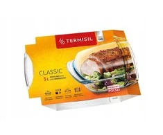 Pyrex 5 l stačiakampis karščiui atsparus indas su Termisil dangčiu