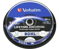 Disc BD-XL Verbatim M-Disc 100GB 4X Inkjet Printable 10vnt 43850