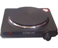 Laisvai pastatoma kaitlentė Electro-Line ELECTRO-LINE STOVE 101B juoda, 1 degiklis.