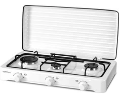 Stalinė viryklė dujinė KG-1013 3 degiklių balta OPTIMUM