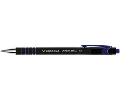 Q-connect Lambda automatinis rašiklis, 0.7mm, mėlynas