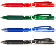 Q-Connect Rašiklis su trintuku, 1mm, žalias