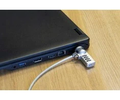 Q-CONNECT kabelinė spyna, monitoriui / nešiojamajam kompiuteriui, kodinė spyna, 1,8 m, pilka