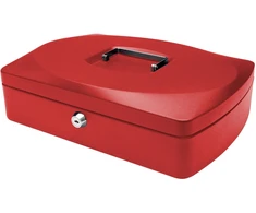 Q-Connect Pinigų dėžutė Q-CONNECT, ypač didelė, 330x235x90 mm, raudona
