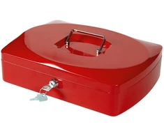 Q-Connect Pinigų dėžutė Q-CONNECT, ypač didelė, 330x235x90 mm, raudona