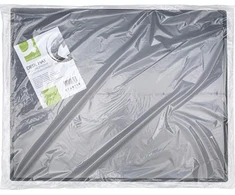 Q-Connect Q-CONNECT stalo kilimėlis, PP, 630x500mm, su permatoma folija, juoda