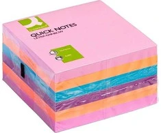 Q-Connect rinkinys Q-CONNECT klijų blokai, 76x76mm, 6x80 korteles., spalvų derinys