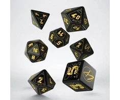 Dėlionė Q Workshop Cyberpunk Raudona Rpg Kauliukų Rinkinys Juodos Ir Geltonos Spalvos