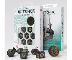 Q Workshop The Witcher Ciri The Zireael kauliukų rinkinys juodos ir smėlio sp