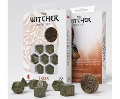 Q Workshop The Witcher Triss Kauliukų Rinkinys Žalios Ir Auksinės Sp