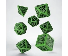 Q Workshop COC The Outer Gods Cthulhu Kauliukų Rinkinys Žalios Ir Juodos Spalvos