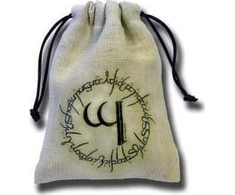 Q Workshop Elvish rusvai gelsvas &amp; Juodas Dice Bag