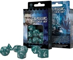 Dėlionė Q Workshop Classic RPG Kauliukų Rinkinys Audringos Ir Baltos Spalvos