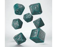 Q Workshop Viking Modern Dice Set: Mjolnir Kauliukų Rinkinys