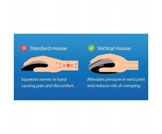 Pelė Q-Connect ergonomiczna belaidė pionowa Juodas (KF15115)