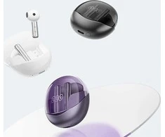Ausinės QCY AilyBuds Clear T32 Violetinė