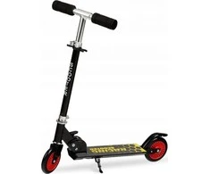 Paspirtukas Qkids, juoda/raudona
