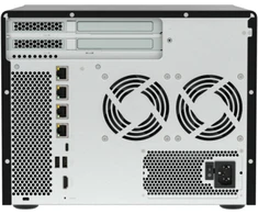 Qnap QuTS hero TVS-H877AX failų serveris 8 skyrių 6 x 3.5'' SATA+2 (TVS-H877AX-R5-16G)