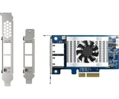 QNAP | Du 10 GbE prievadai su SR-IOV ir iSCSI, blokų pagrindu, palaiko kelis virtualių diskų režimus | QXG-10G2T-X710 | PCIe 3.0 x4