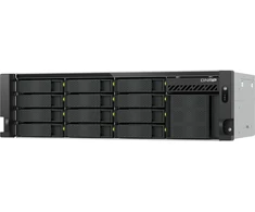 QNAP TS-h1655XeU-RP-8G | 16 lizdų „seklus“ NAS serveris, „Intel“, 8 GB RAM, 2 x 10 Gb „Base-T“, RP, RACK