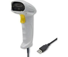 QOLTEC 50877 lazerinis scanner 1D USB Baltas